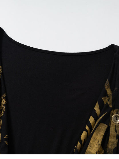 Punk Metallic Bikini Short T-Shirt【s0000016978】
