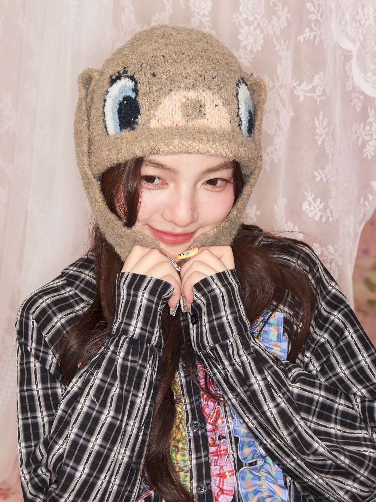 Caramel Brown Long Ears Plush Rabbit Hat【s0000014825】