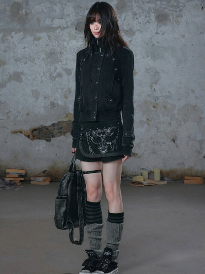 Butterfly Bone Knight Lace Skirt Shorts【s0000018516】