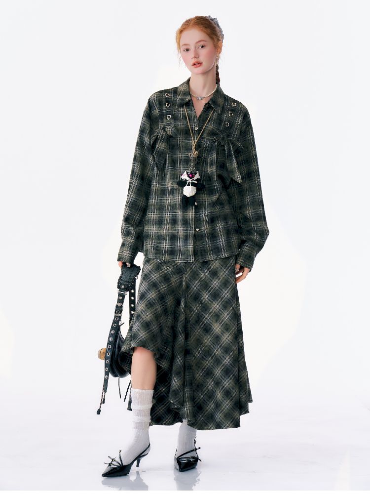Loose Plaid Jacket【s0000012219】
