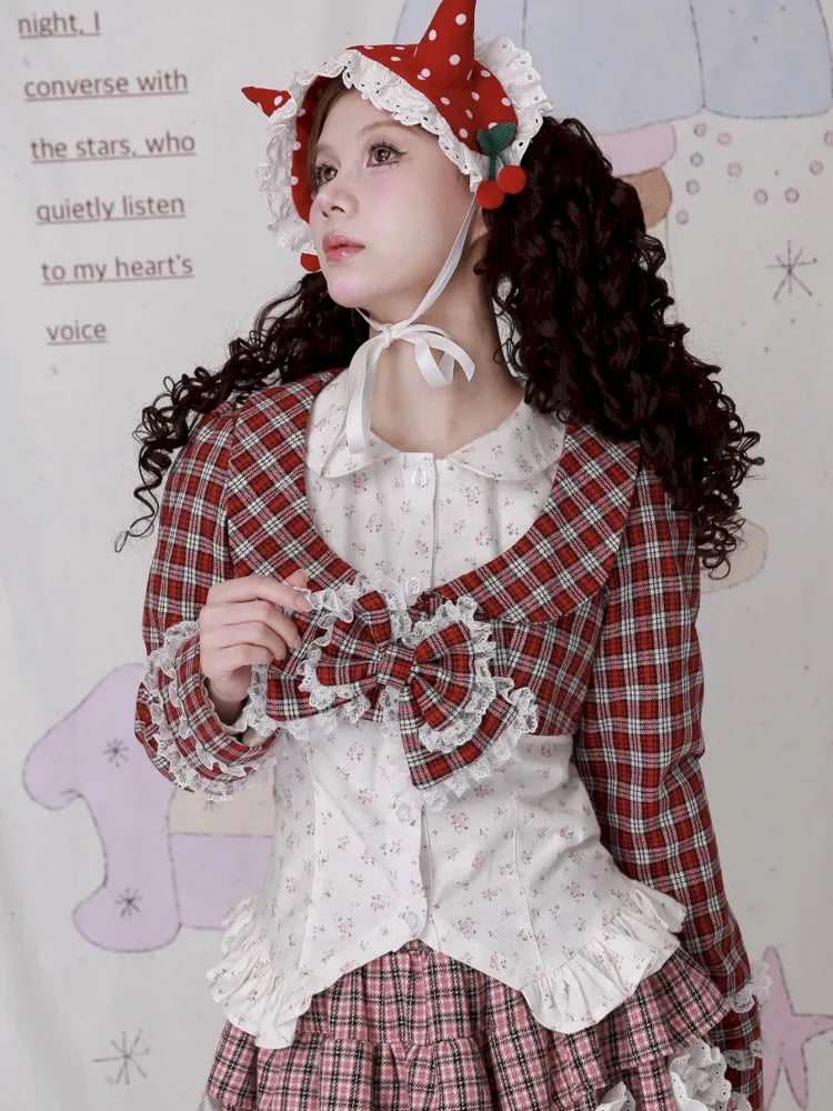 Girly Bow Long-Sleeve Jacket【s0000014104】