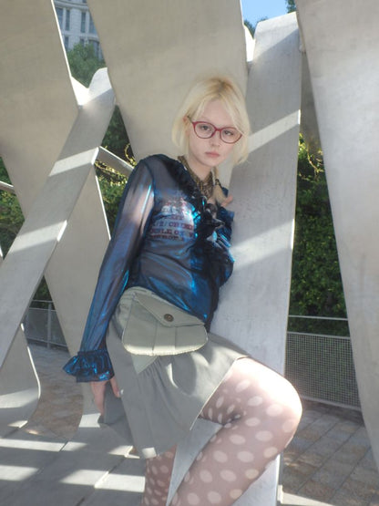 Oddly shaped short skirt【s0000013179】