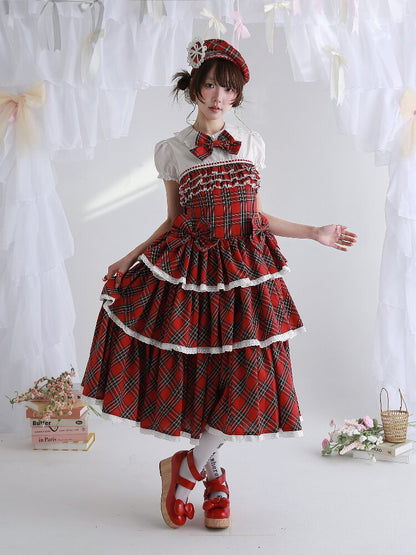 Red Retro Lolita Cake Dress【s0000016562】