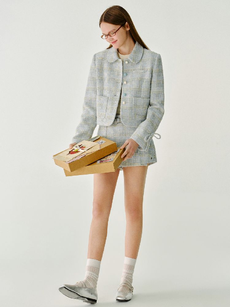Vintage Navy Box Short Jacket【s0000011985】