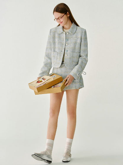 Vintage Navy Box Short Jacket【s0000011985】