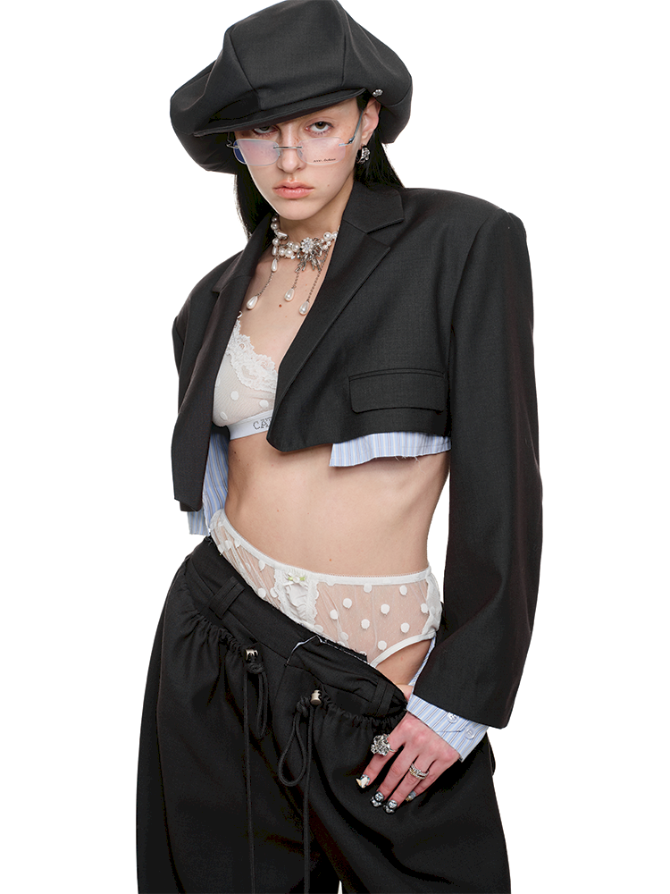 Polka Dot Lace Garter Belt【s0000011612】