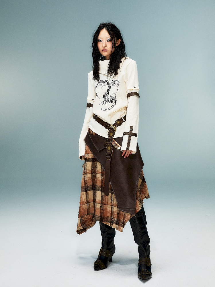 탈착식 긴 슬리브 니트 탑 [S0000011482]