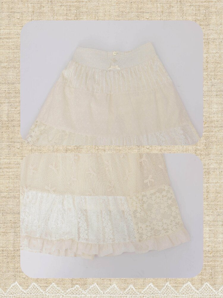 Lace Crochet Embroidered Skirt【s0000016507】