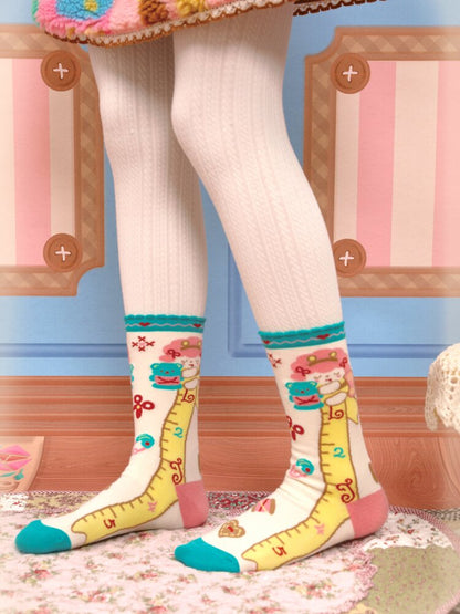 Red Bear Lamb Cotton Socks Pair【s0000015568】