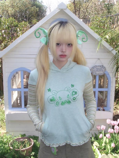 Long Sleeve Hooded Bottom Shirt【s0000012197】