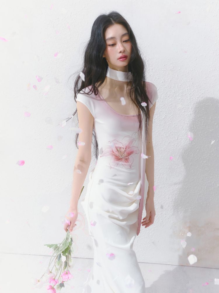 Atmosphere Printed Skinny Dress【s0000012146】