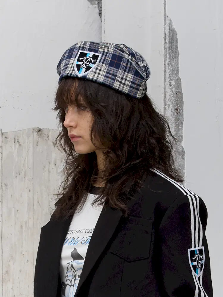 Scottish Tartan Boat Cap Beret【s0000014214】