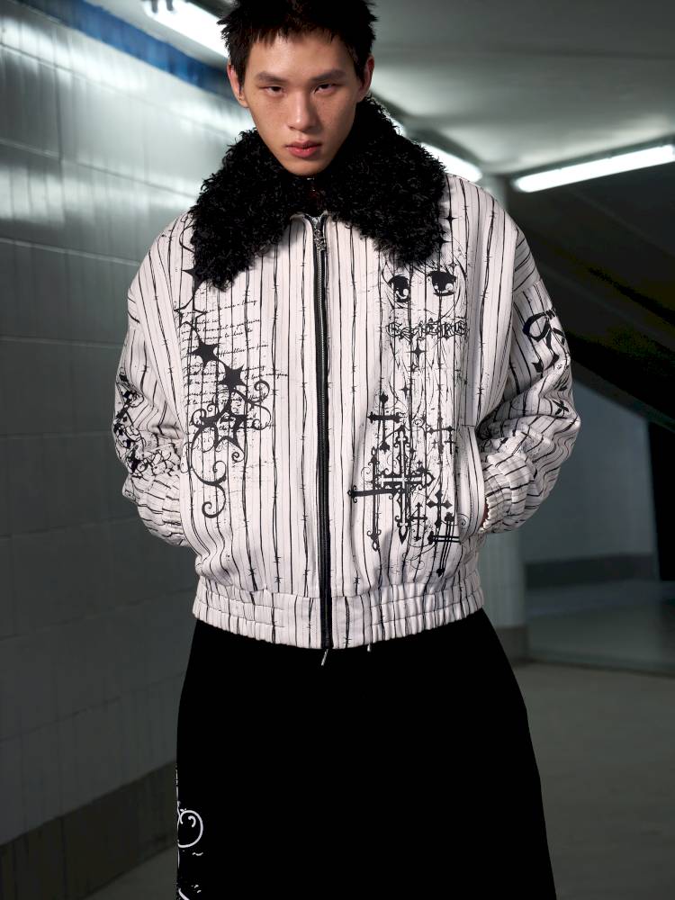 Fur Collar Thick Fleece Jacket【s0000014421】