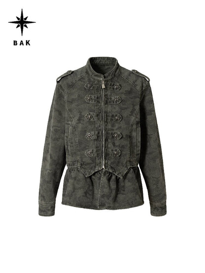 Vintage Camouflage Cargo Jacket【s0000016262】