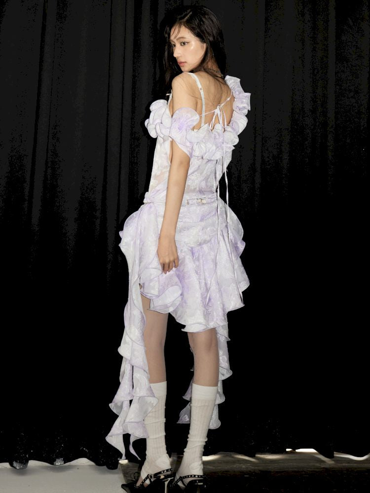 Sheer Loose Feeling Strapless Dress【s0000013209】