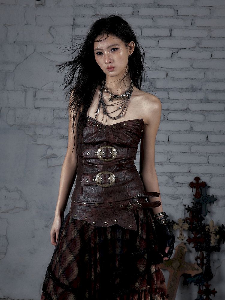 Slimming Wrap Short Leather Breastplate【s0000011827】