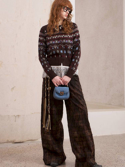 Round Neck Winter Cardigan Coat【s0000014386】