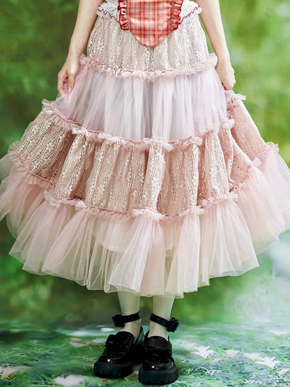 Lolita Sweet Cute Teenage Halter Skirt [S0000008764]