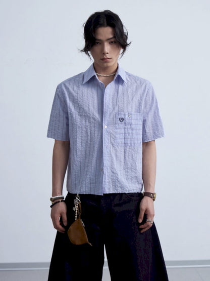 Striped Short Sleeve Shirt【s0000013198】