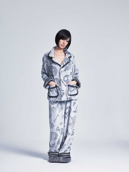 Soft Double Sided Fleece Pajamas【s0000015557】