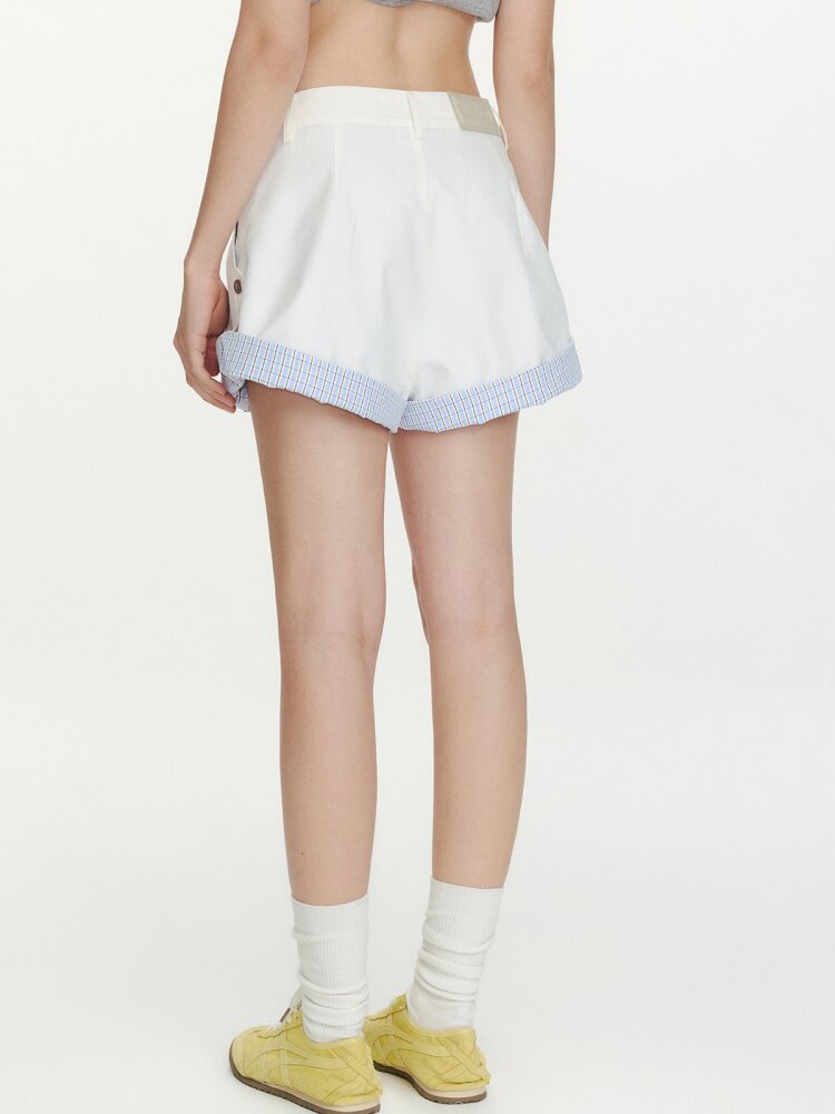 Refreshing Sea Day Plaid Shorts【s0000015683】
