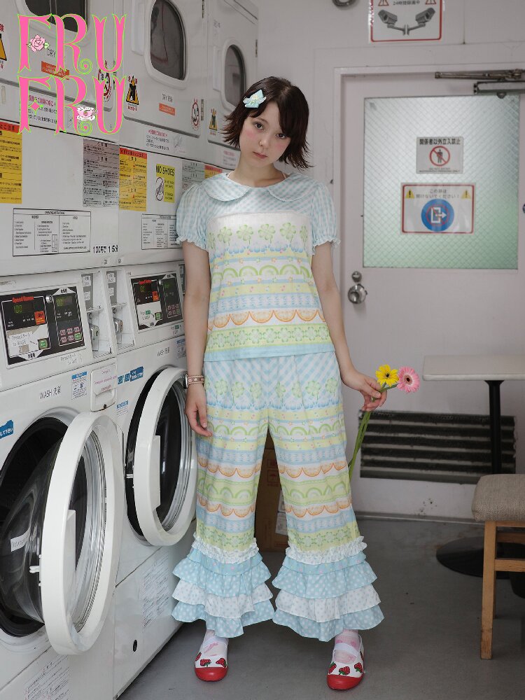 Fruit Plaid Casual Versatile Pants【s0000017766】