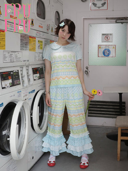Fruit Plaid Casual Versatile Pants【s0000017766】