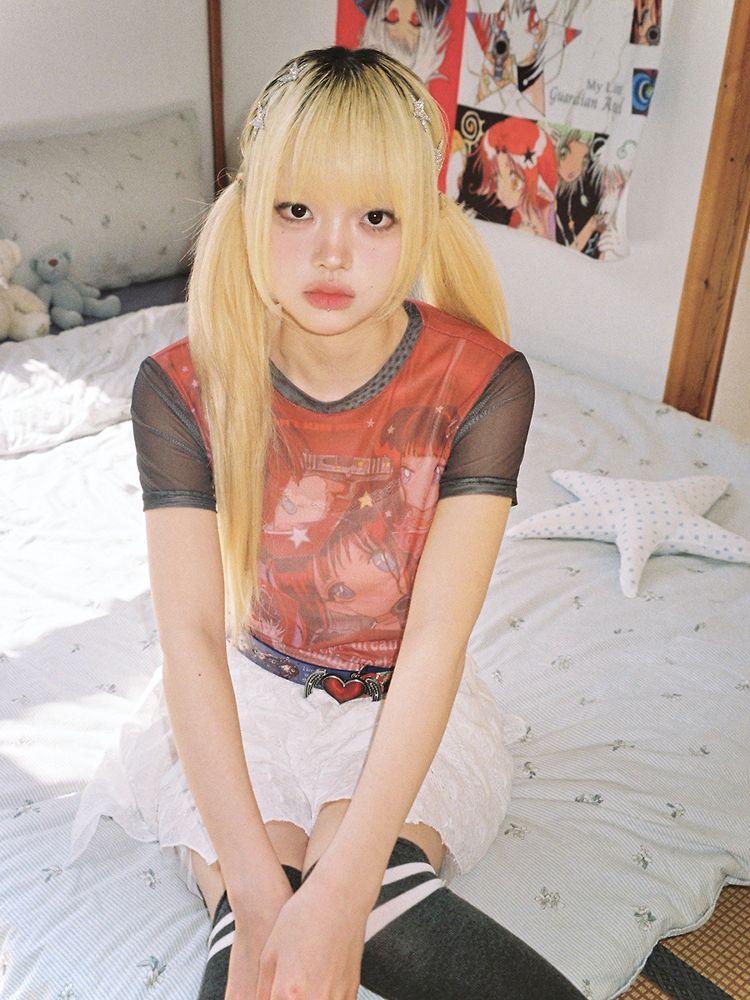 KillAngel Short Sleeve Mesh T-Shirt【s0000012329】