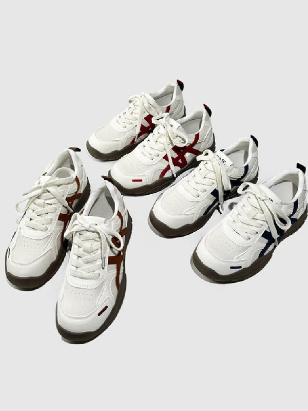 Color Block Thick Strappy Shoes【s0000015730】