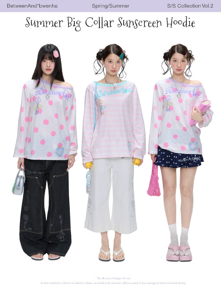Polka Dot Stripe Long Sleeve Top【s0000016397】