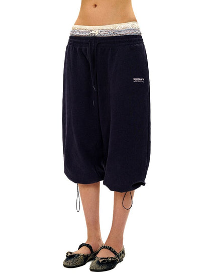 Fake Two Piece Waistband Shorts【s0000017436】