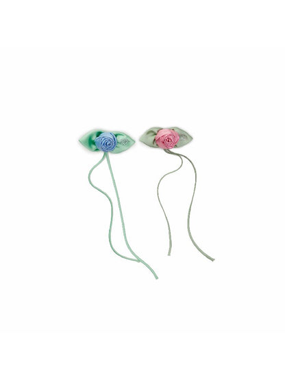 Satin Diamond Rose Brooch Pin【s0000016919】