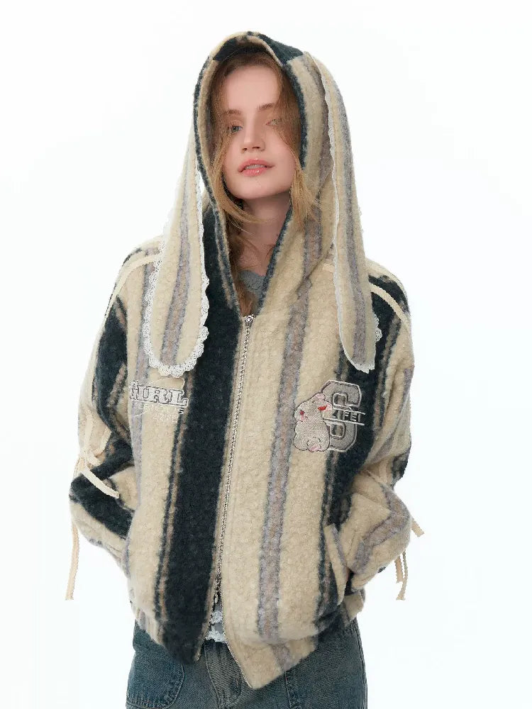 Hooded Rabbit Ears Short Jacket【s0000011494】