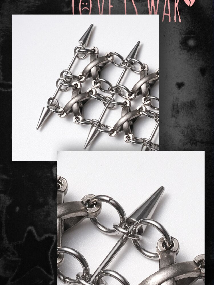 Castle Guard Heavy Gothic Punk Bracelet【s0000018974】