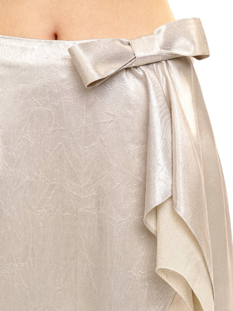 Multi Layered Slit Satin Skirt【s0000017418】