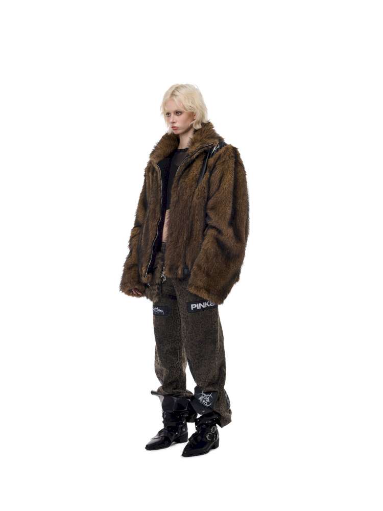 Electric Moon Stitching Fur Jacket【s0000015138】