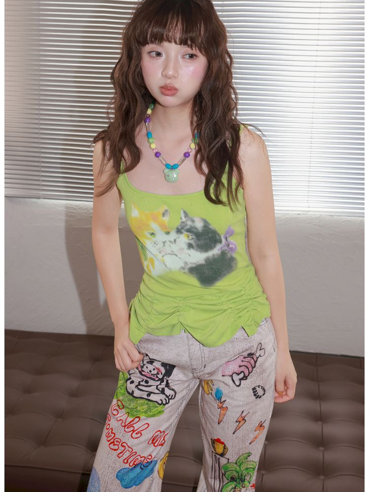 Bubble Pumped Pleated Suspenders【s0000013334】