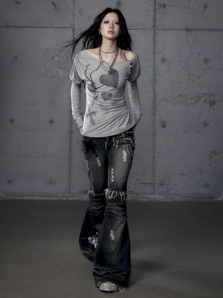 Long Sleeve Knit Bottom Shirt【s0000013465】