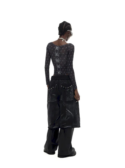 Sheer Sexy Y2K Mesh Underskirt【s0000014001】