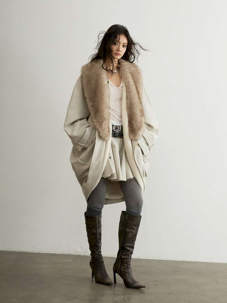 Detachable Fur Shell Long Jacket【s0000015194】