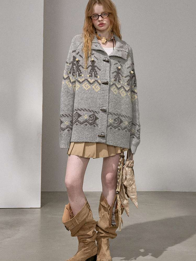 Furball Knitted Cardigan Jacket【s0000015222】