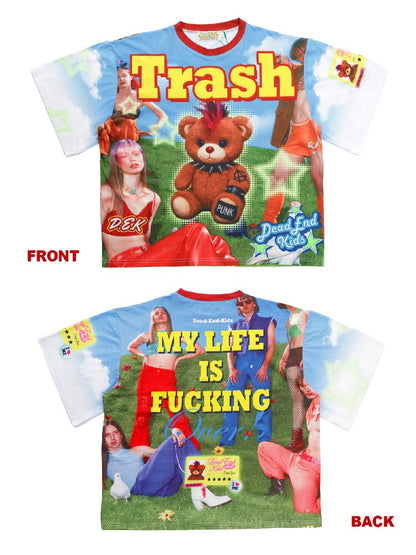 American Card Bear Print T-shirt【s0000015886】