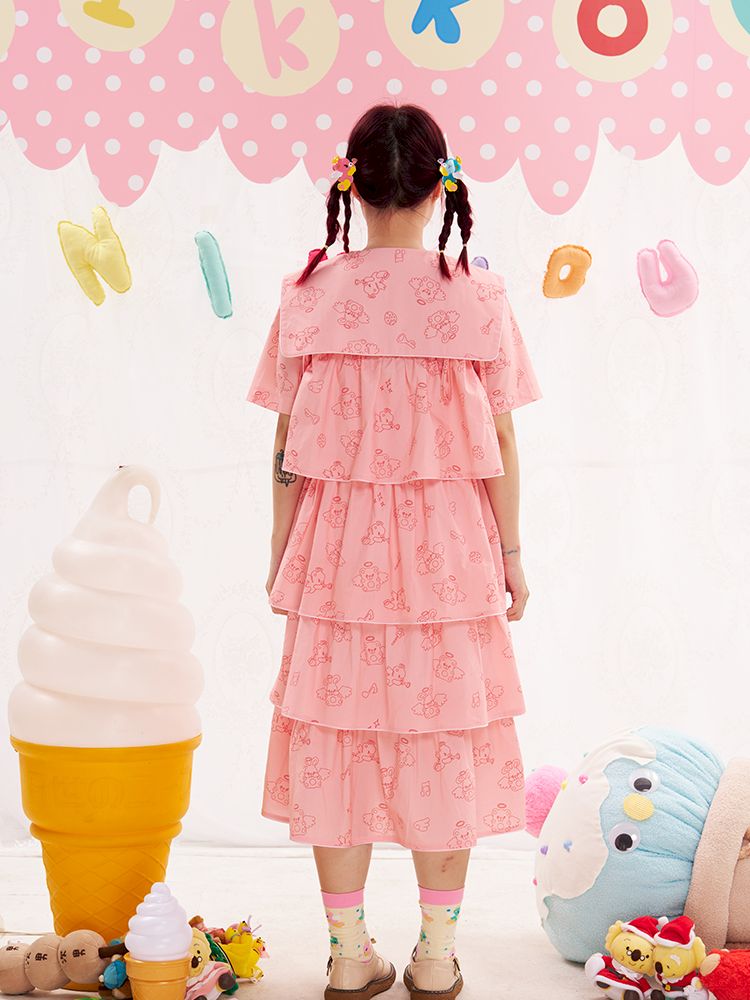 Animal Angel Pink Cake Halter Dress【s0000013192】