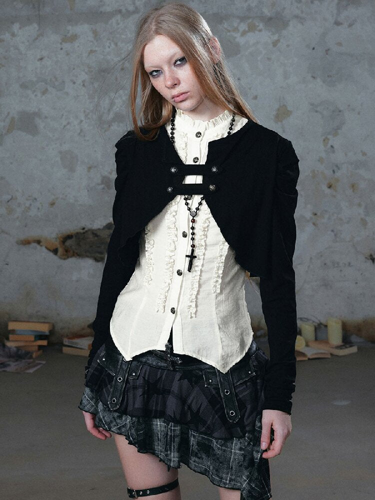 Vintage Layered Cardigan Shirt【s0000018515】