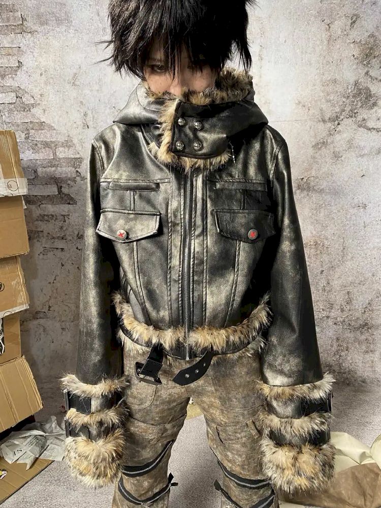 sculture】Bursting Fur CottonJacket 【公式通販】 sculture】Bursting Fur CottonJacket 【公式通販】