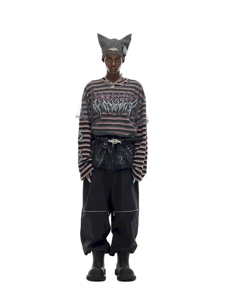 Authentic Two-Piece Striped T-Shirt【s0000014009】