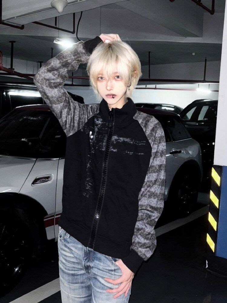 Cross Skull Leopard Print Short Jacket【s0000019264】