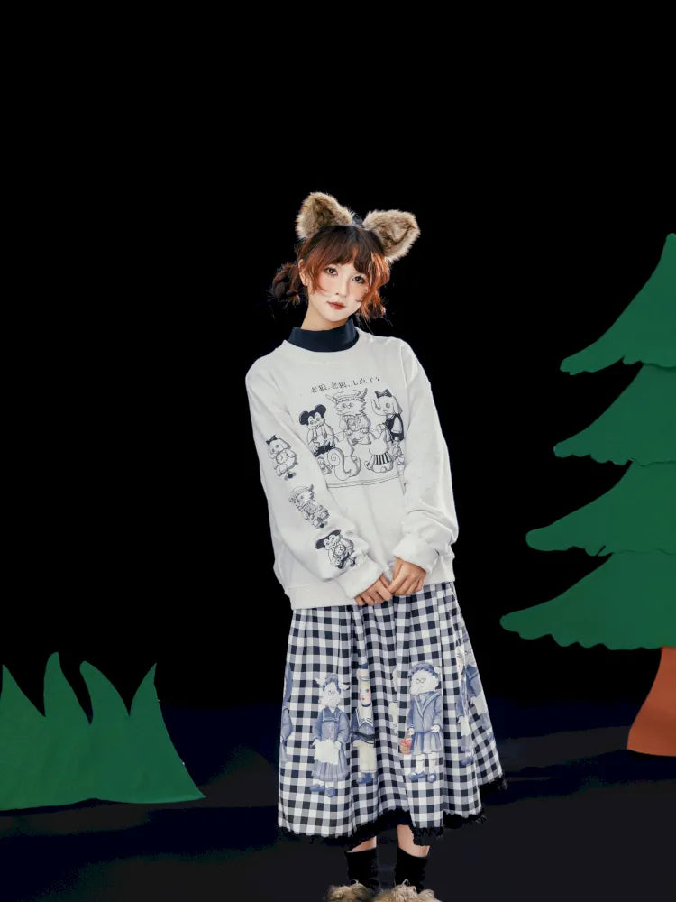 Speckled Casual Print Hoodie【s0000014157】