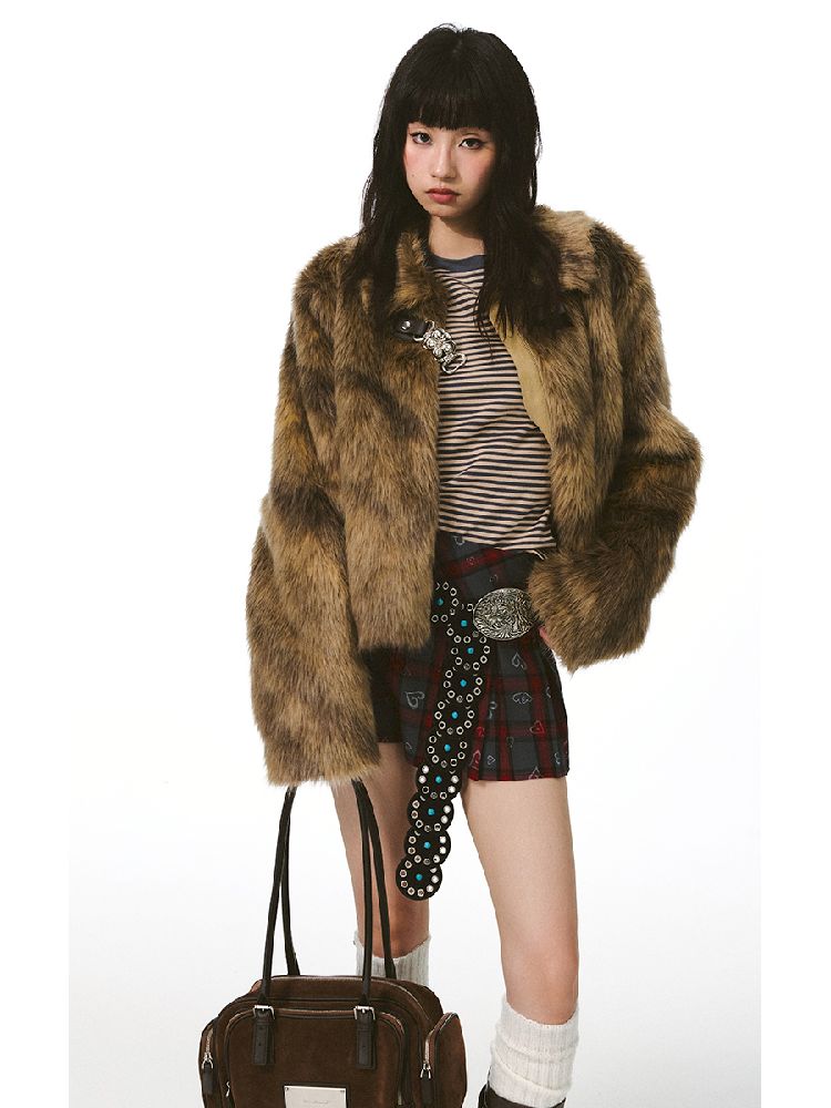 짧은 재킷 모피 코트 [S0000011426]