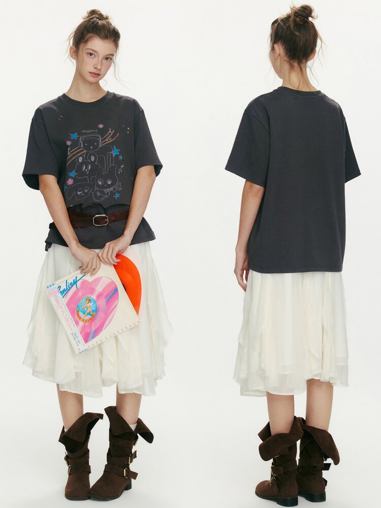 Strawberry Musician Cotton T-Shirt【s0000015669】